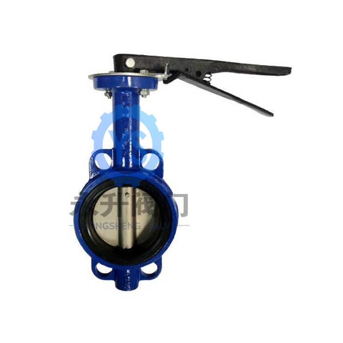 Industrial PTFE Lined Butterfly Valve with manual handlever